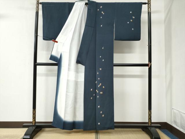 平和屋着物●訪問着　刺繍　人物文　金彩　鬼しぼ縮緬　正絹　逸品　CABB4437yc