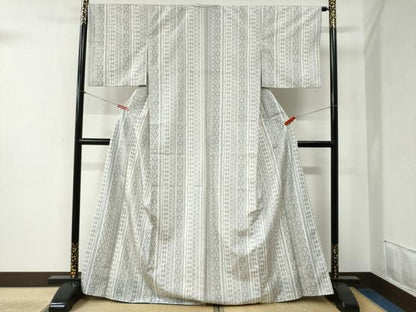 平和屋着物●上質な紬　吉祥間道　正絹　逸品　CABB4440yc