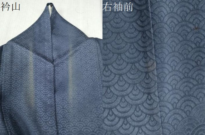 平和屋着物●訪問着　絞り　笹花文　正絹　逸品　CABB4441yc