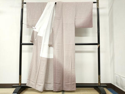 平和屋着物●訪問着　霰地紋　暈し染め　正絹　逸品　CABB4443yc