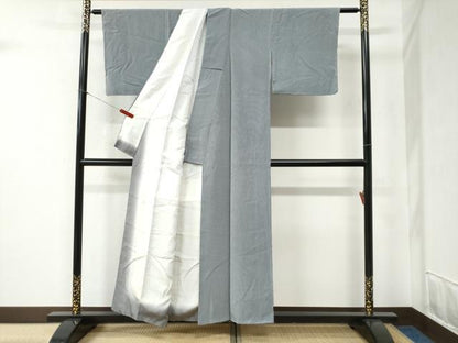 平和屋着物●江戸小紋　寺山存男　縞　正絹　逸品　未使用　CABB4446yc