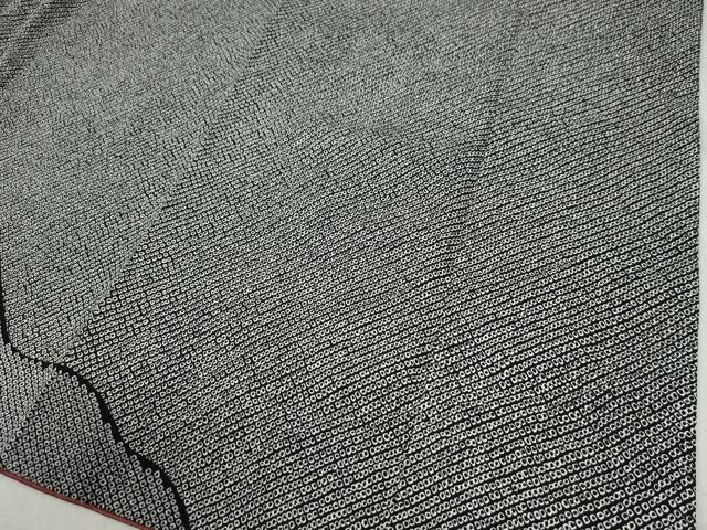 平和屋着物●訪問着 鹿の子文様 道長吉祥文 黒地 正絹 逸品 CABB4449yc