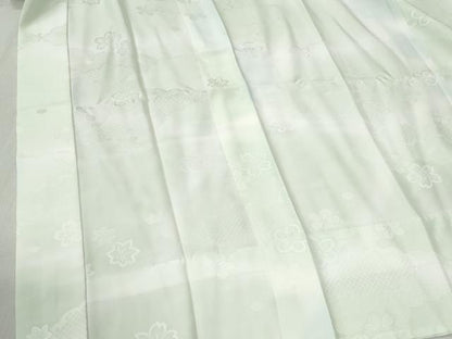 平和屋着物●長襦袢　無双仕立て　雲取り舞花地紋　暈し染め　正絹　逸品　未使用　CABB4454yc