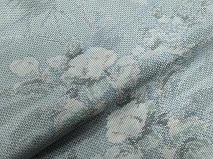 平和屋着物●本場大島紬 白大島 7マルキ 総絣 枝花文 正絹 逸品 CABB4460yc