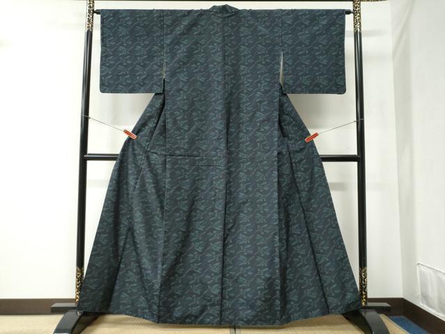 平和屋着物●本場大島紬 枝花文 正絹 逸品 未使用 CABB4461yc