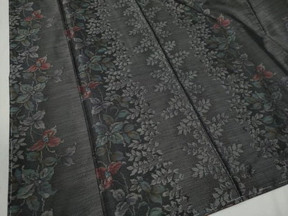 平和屋着物●本場大島紬 枝花文 正絹 逸品 未使用 CABB4465yc