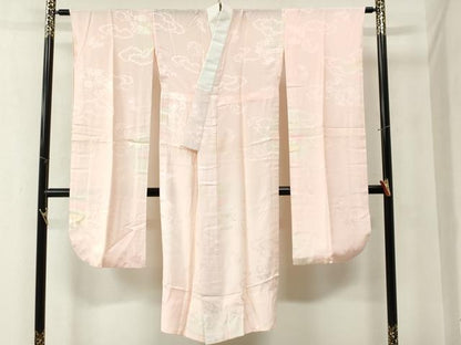 平和屋着物●豪華振袖・長襦袢・袋帯・重ね衿・帯締め・帯揚げセット　跳兎舞桜文　暈し染め　金彩　鈴乃屋扱い 　正絹　逸品　CABB4466yc