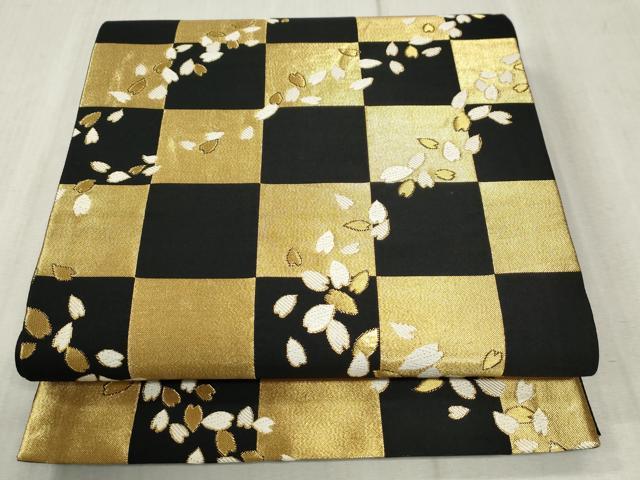 平和屋着物●豪華振袖・長襦袢・袋帯・重ね衿・帯締め・帯揚げセット　跳兎舞桜文　暈し染め　金彩　鈴乃屋扱い 　正絹　逸品　CABB4466yc