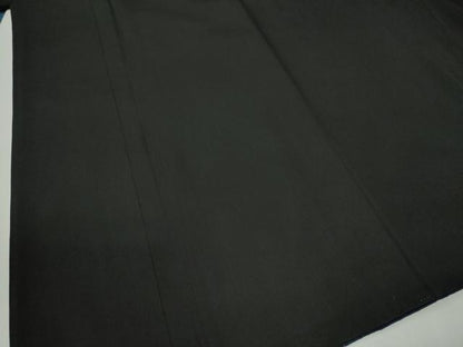 平和屋着物●男性　黒紋付　羽織セット　羽裏：浜松文　正絹　逸品　CABB4472yc