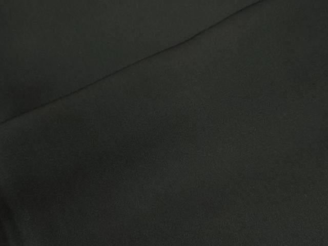 平和屋着物●男性　黒紋付　羽織セット　羽裏：浜松文　正絹　逸品　CABB4472yc