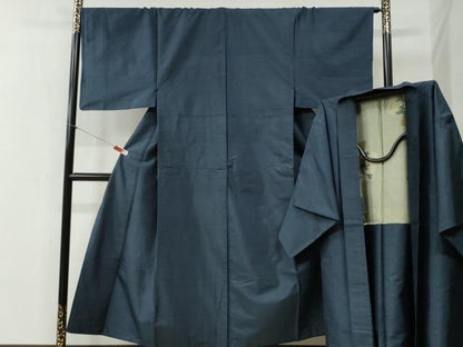 平和屋着物●男性　本場大島紬　アンサンブル　80亀甲　総詰め　正絹　逸品　CABB4478yc