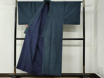 平和屋着物●男性　本場大島紬　アンサンブル　80亀甲　総詰め　正絹　逸品　CABB4478yc