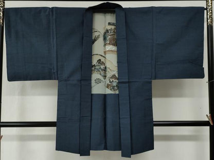 平和屋着物●男性　本場大島紬　アンサンブル　吉祥文　正絹　逸品　未使用　CABB4479yc