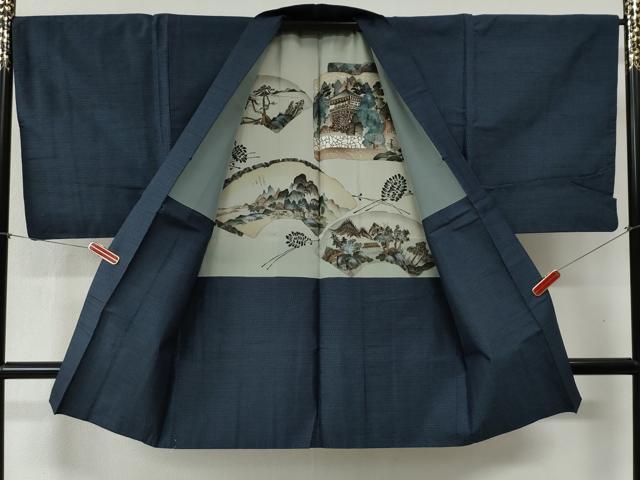 平和屋着物●男性　本場大島紬　アンサンブル　吉祥文　正絹　逸品　未使用　CABB4479yc