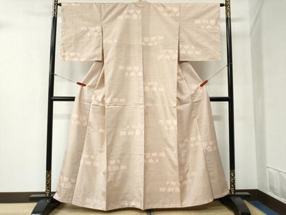 平和屋着物●本場大島紬　9マルキ　エ霞舞花文　正絹　逸品　未使用　CABB4490yc