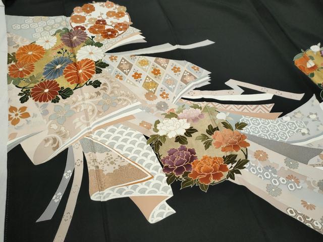 平和屋着物●創業460年・千總　黒留袖　駒刺繍　鬘帯吉祥草花丸文　金彩　大丸扱い　正絹　逸品　CABB4506yc 2026年最新】Yahoo!オークション -千總 黒留袖の中古品・新品・未使用