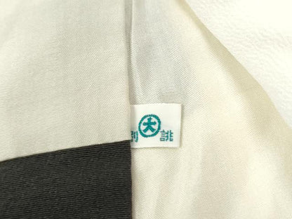 平和屋着物●創業460年・千總　黒留袖　駒刺繍　鬘帯吉祥草花丸文　金彩　大丸扱い　正絹　逸品　CABB4506yc