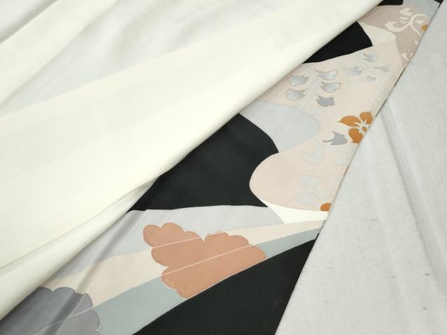 平和屋着物○創業460年・千總 黒留袖 駒刺繍 鬘帯吉祥