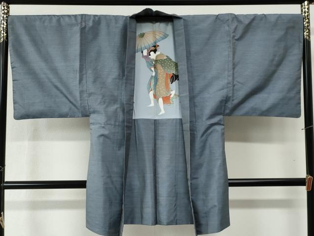 平和屋着物●男性　本場大島紬　アンサンブル　吉祥文　正絹　逸品　CABB4510yc