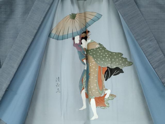 平和屋着物●男性　本場大島紬　アンサンブル　吉祥文　正絹　逸品　CABB4510yc
