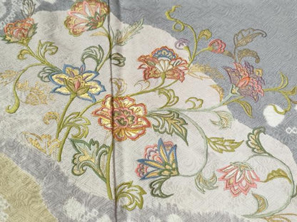 平和屋着物●創業460年・千總　訪問着　刺繍　更紗花唐草文　金彩　高島屋扱い　正絹　逸品　CABB4511yc