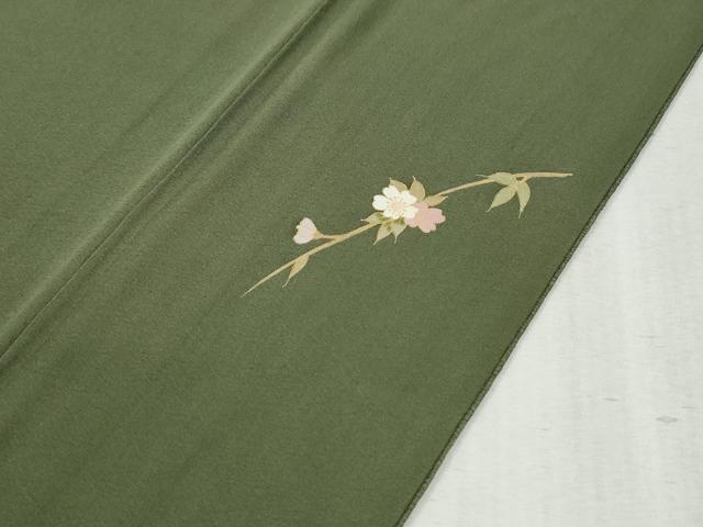平和屋着物●訪問着　駒刺繍　枝花文　金彩　正絹　逸品　CABB4515yc 平和屋着物○訪問着 駒刺繍 枝花文 金彩 正絹 逸品 CABB4515yc