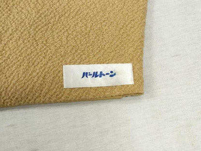 平和屋着物●上質な色無地 飴色 正絹 逸品 CABB4518yc