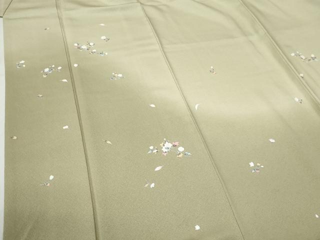 平和屋着物●訪問着 友禅 枝花文 暈し染め 正絹 逸品 CABB4522yc
