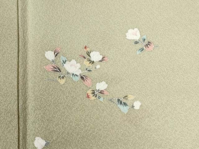 平和屋着物●訪問着 友禅 枝花文 暈し染め 正絹 逸品 CABB4522yc