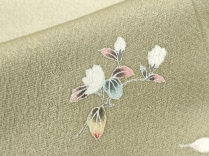 平和屋着物●訪問着 友禅 枝花文 暈し染め 正絹 逸品 CABB4522yc