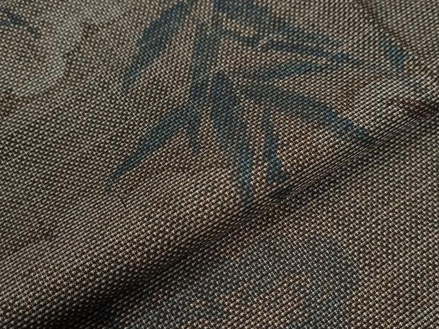 平和屋着物●本場大島紬 9マルキ 雲取り枝笹文 正絹 逸品 未使用 CABB4525yc