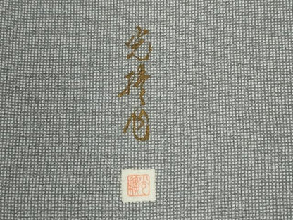 平和屋着物●伝統工芸師 服部光擴 江戸小紋 角通し 正絹 逸品 CABB4526yc