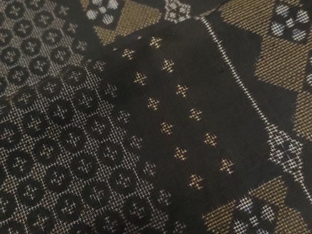 平和屋着物●本場大島紬 9マルキ 泥染め 吉祥間道 当田安憲作 証紙付き 正絹 逸品 CABB4528yc