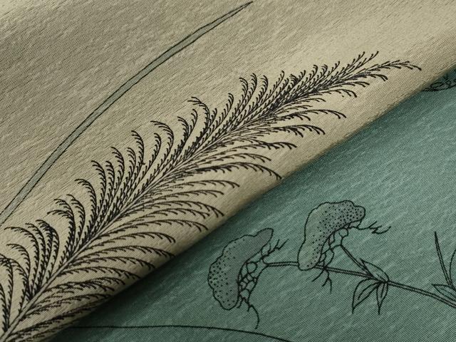 平和屋着物●訪問着 作家物 手描き 十二単 雪輪人物吉祥花文 暈し染め 正絹 逸品 CABB4532yc