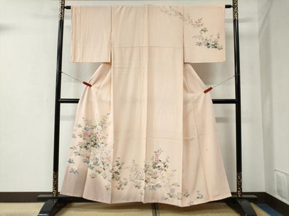 平和屋着物●訪問着 友禅 作家物 草花文 暈し染め 正絹 逸品 CABB4540yc