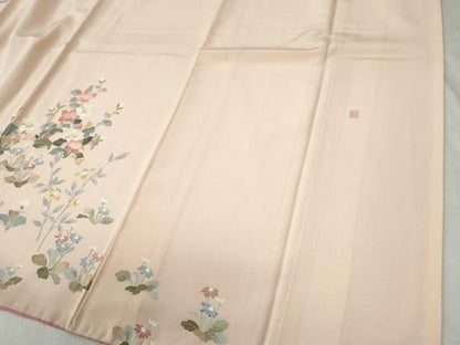 平和屋着物●訪問着 友禅 作家物 草花文 暈し染め 正絹 逸品 CABB4540yc