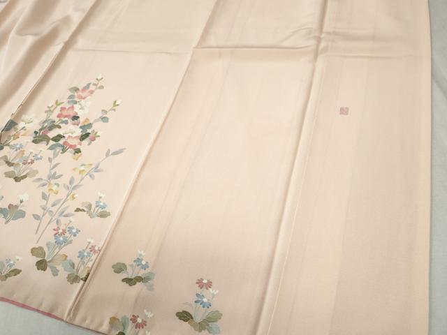 平和屋着物●訪問着 友禅 作家物 草花文 暈し染め 正絹 逸品 CABB4540yc