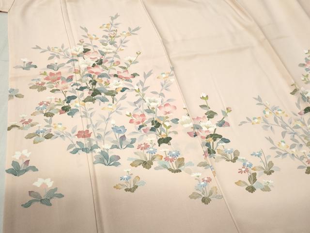 平和屋着物●訪問着 友禅 作家物 草花文 暈し染め 正絹 逸品 CABB4540yc