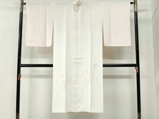 平和屋着物●長襦袢 袷 作家物 枝花文 正絹 逸品 未使用 CABB4541yc