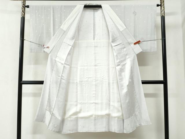平和屋着物●長襦袢 無双仕立て 兎 草花丸文 正絹 逸品 CABB4542yc