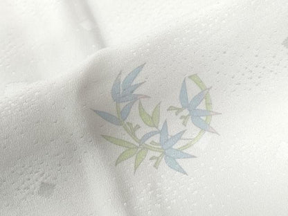 平和屋着物●長襦袢 無双仕立て 兎 草花丸文 正絹 逸品 CABB4542yc