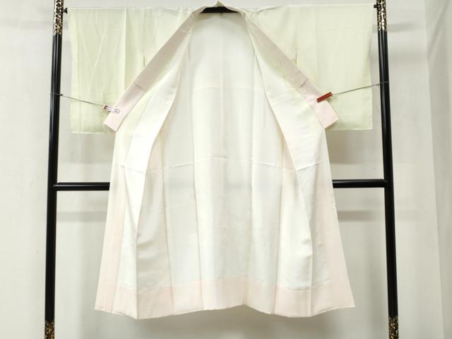 平和屋着物●長襦袢　袷　作家物　草花文　暈し染め　正絹　逸品　未使用　CABB4550yc