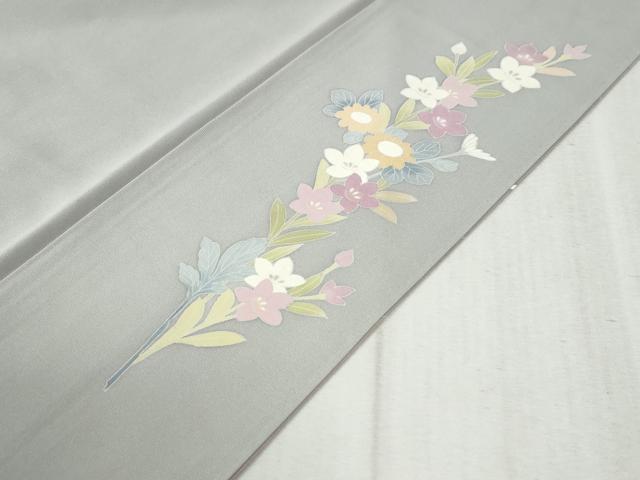平和屋着物●訪問着 友禅 草花文 暈し染め 正絹 逸品 CABB4553yc