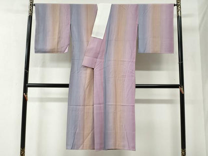 平和屋着物●長襦袢　無双仕立て　霞文　正絹　逸品　CABB4800yc