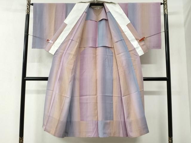 平和屋着物●長襦袢　無双仕立て　霞文　正絹　逸品　CABB4800yc