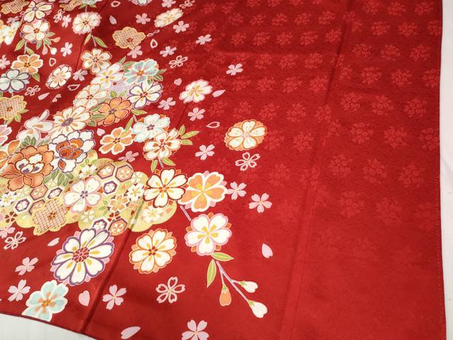 平和屋着物●豪華振袖 雲取り牡丹花文 ラメ糸 金彩 正絹 逸品 CABB4557yc