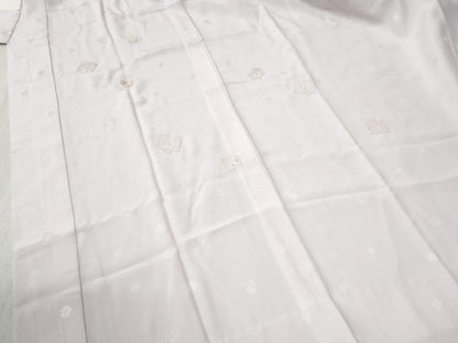 平和屋着物●中国三大刺繍　スワトウ刺繍　長襦袢　無双仕立て　源氏香花蝶文　淡紅藤色　金糸　正絹　逸品　CABB4570yc