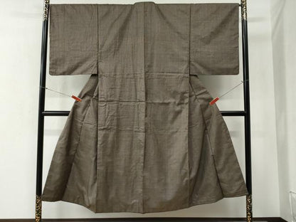 平和屋着物●本場大島紬　160亀甲　総詰め　正絹　逸品　CABB4575yc
