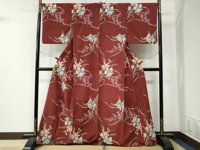 平和屋着物●世界的ファッションデザイナー　山本寛斎　kansaiブランド　小紋　カトレア　洗える着物　CABB4581yc 平和屋着物○世界的ファッションデザイナー 山本寛斎 kansaiブランド