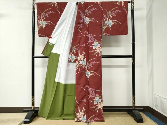 平和屋着物●世界的ファッションデザイナー　山本寛斎　kansaiブランド　小紋　カトレア　洗える着物　CABB4581yc 平和屋着物○世界的ファッションデザイナー 山本寛斎 kansaiブランド